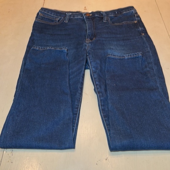 Madewell 9" Mid-Rise Skinny Dark Jeans in EUC - Size 30 - Picture 2 of 6